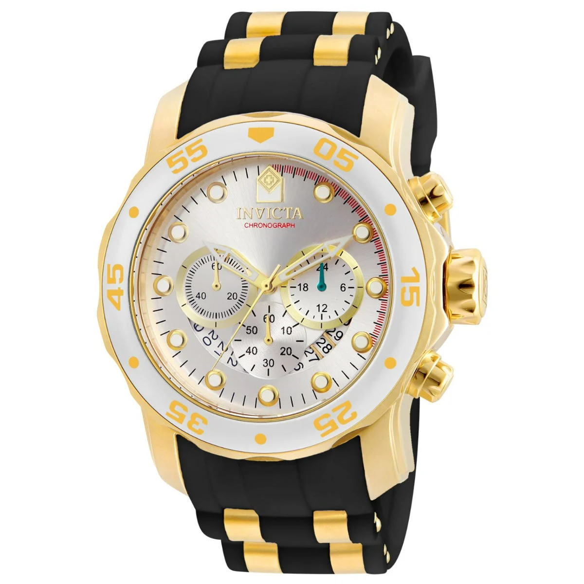Invicta Pro Diver SCUBA Watch - 48mm. Gold, Black (6985) 48 mm kol saati