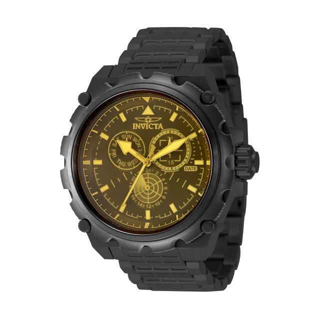 Invicta Coalition Forces Spline Command Watch - 50mm. Black (49201) kol saati