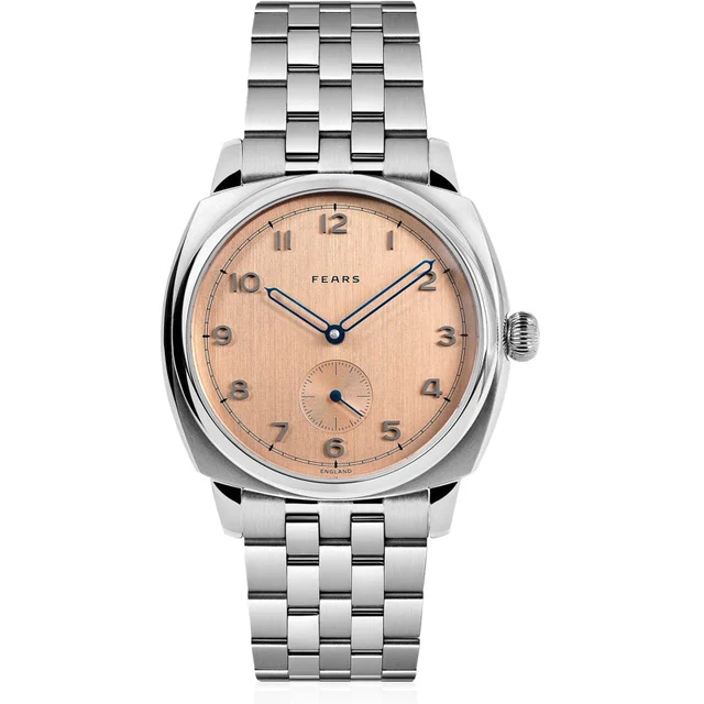 Fears Brunswick 38 Copper Salmon on Stainless Steel Bracelet BS23800B.019.124 kol saati