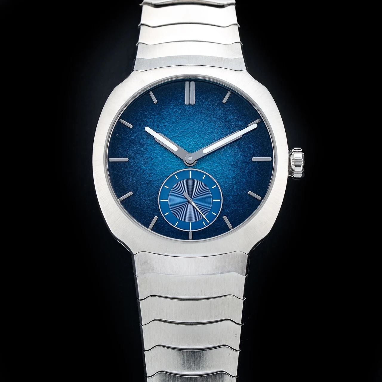 H. Moser & Cie. - Moser & Cie. 6500-1200 Streamliner Small Seconds Blue Enamel 210009N34093 kol saati