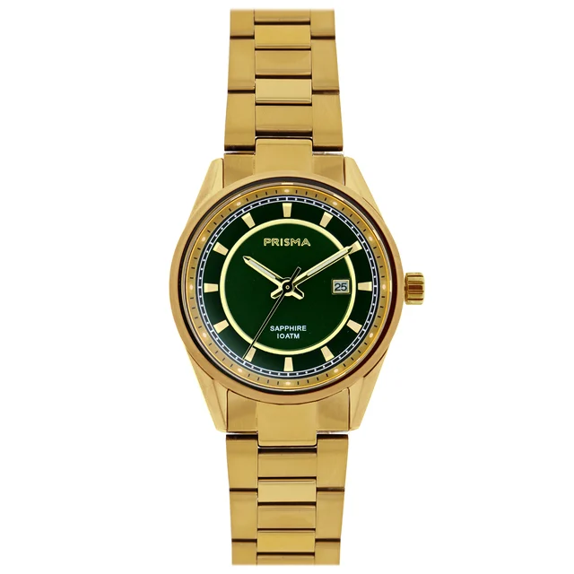 Prisma Decade Gold Green Women Watch Prisma P.2042 Decade Gold Green Women Watch kol saati