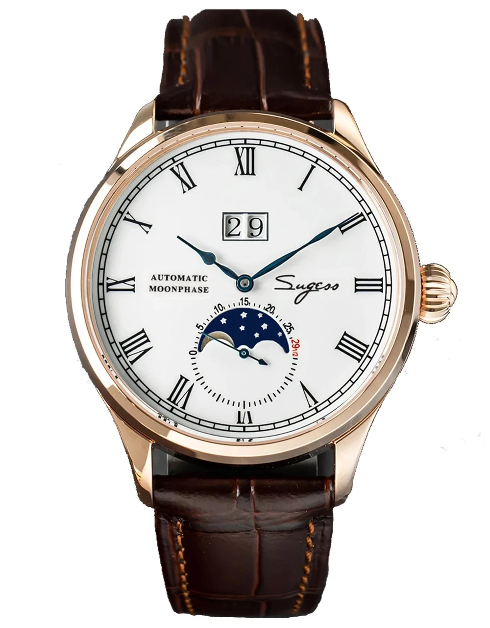 Sugess MoonPhase SU2528GW 41 mm kol saati