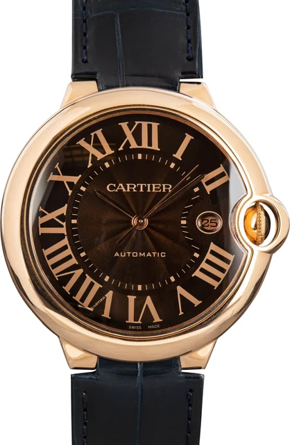 Cartier Ballon Bleu De W6920037 18k Rose Gold kol saati