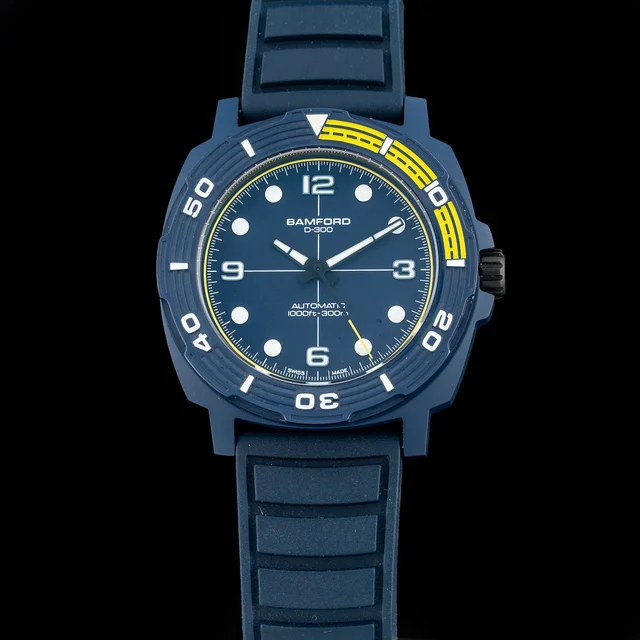 Bamford Matte Blue Ceramic 210009N36526 kol saati