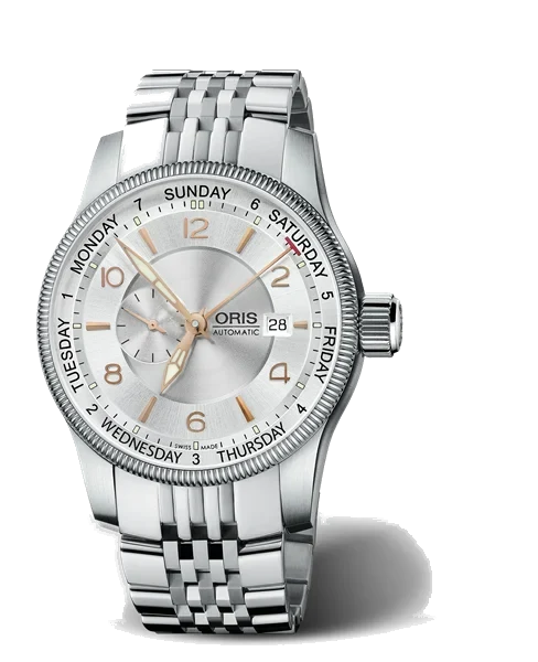 Oris Big Crown Small Second, Pointer Day 01 645 7629 4061-07 8 22 76 44 mm kol saati