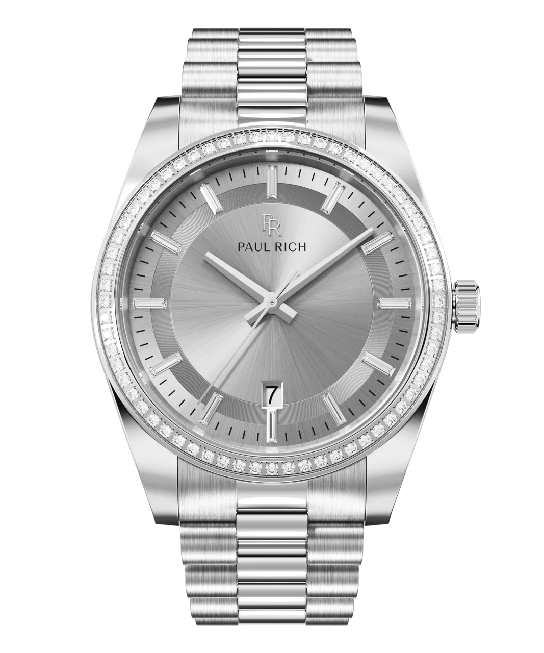 Paul Rich Legacy MoissanitePR179G - All Silver 40 mm kol saati