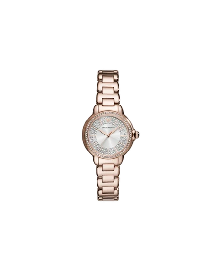 Emporio Armani Three-Hand Rose Gold-Tone Stainless Steel Watch AR11633 kol saati