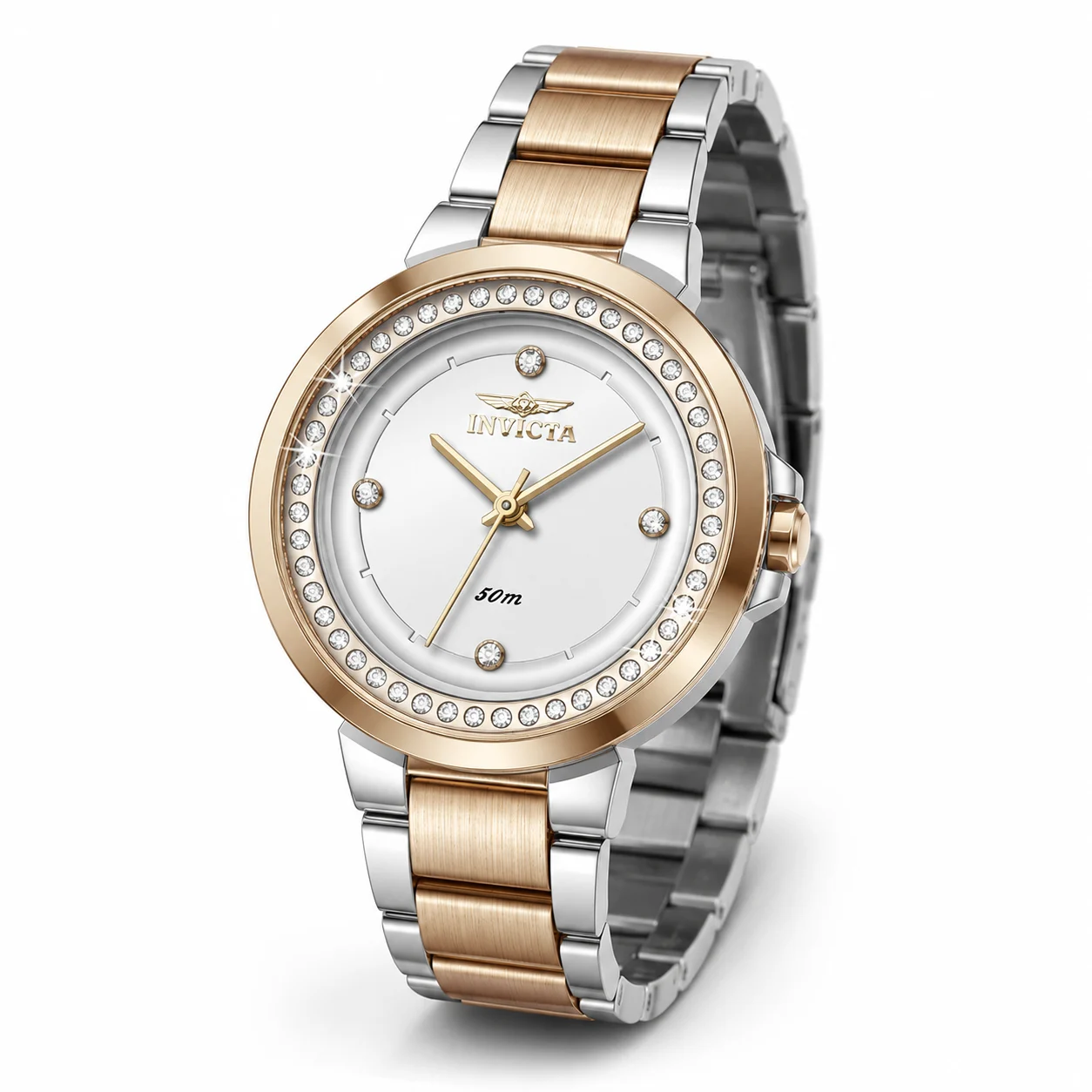 Invicta Angel Watch - 33mm, Gold, Steel (51077) 33 mm kol saati