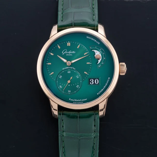 Glashutte Original Glashütte Original Panomaticlunar Lush Forest Green Dial 1-90-02-23-35-