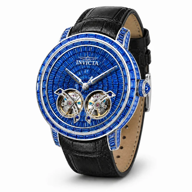 Invicta Objet D Art Lithocrat Automatic Watch - 45mm. Black with Interchangeable Strap (69