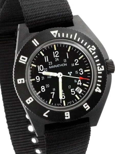 Marathon Scratch and Dent - Swiss Made Quartz Military Navigator Pilot Watch with Tritium