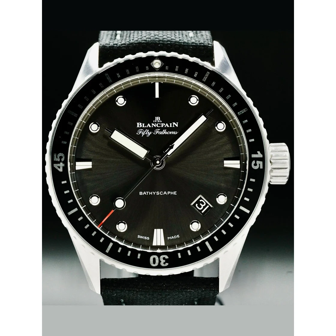 Blancpain Fifty Fathoms Bathyscaphe 210009N31930 43 mm kol saati