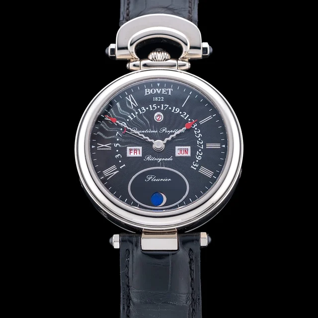 Bovet Amadeo Fleurier 42 Perpetual Calendar Retrograde GMT 210009N41763 kol saati