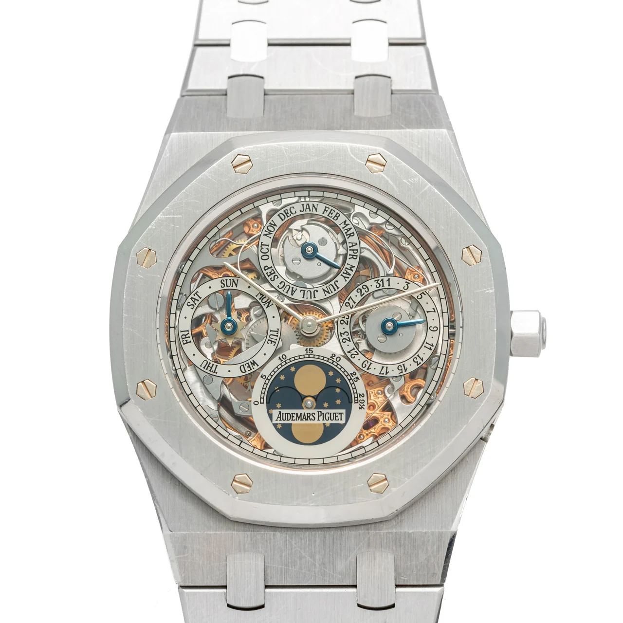 Audemars Piguet AUDEMARS PIGUET, REF. 25636ST, SKELETON PERPETUAL CALENDAR, ORIGINAL CERTIFICATE, No. 22/25, STEEL kol saati