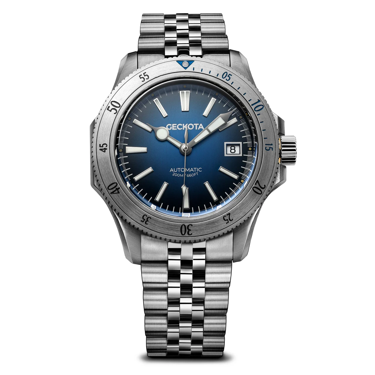 Geckota GTA-EOR-G-02-SE-V04-R1-279J-BL-SS 40 mm kol saati