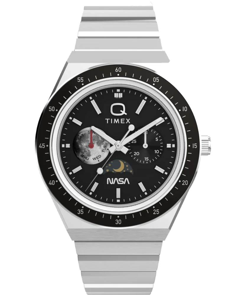 Timex NASA 40mm Stainless Steel Bracelet Watch TW2Y56700 40 mm kol saati