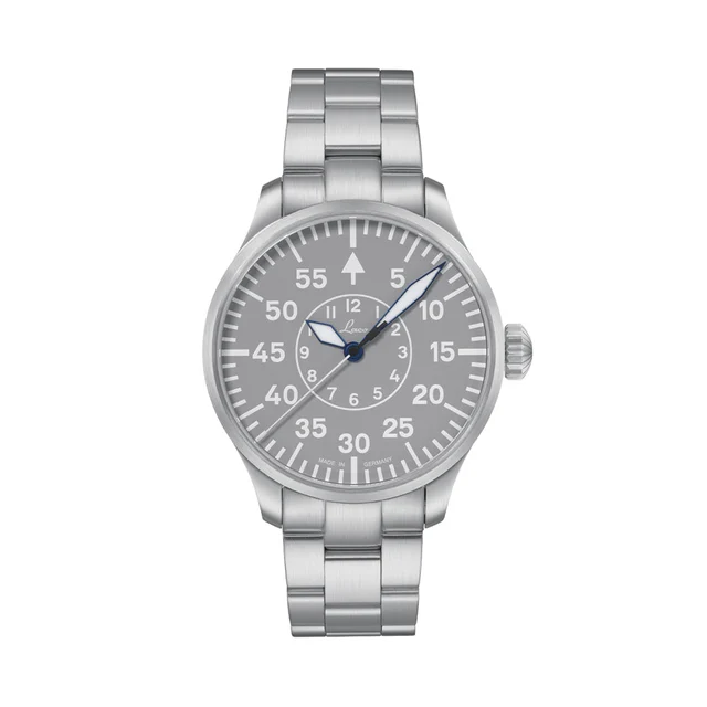 Laco Pilot Watch Basic Aachen MB Automatic 42mm - Grey on Bracelet 862159.MB kol saati