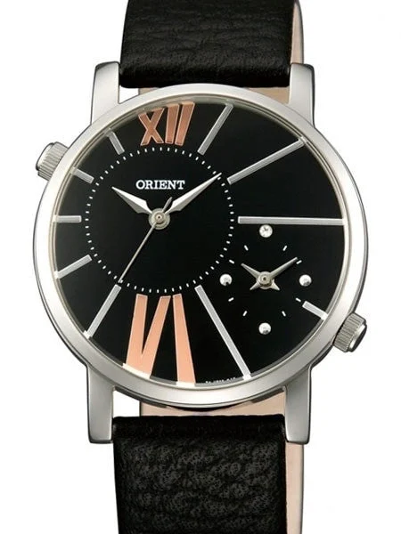 Orient Valentina Dual-Time Watch with Two Quartz Movements #UB8Y002B 35 mm kol saati