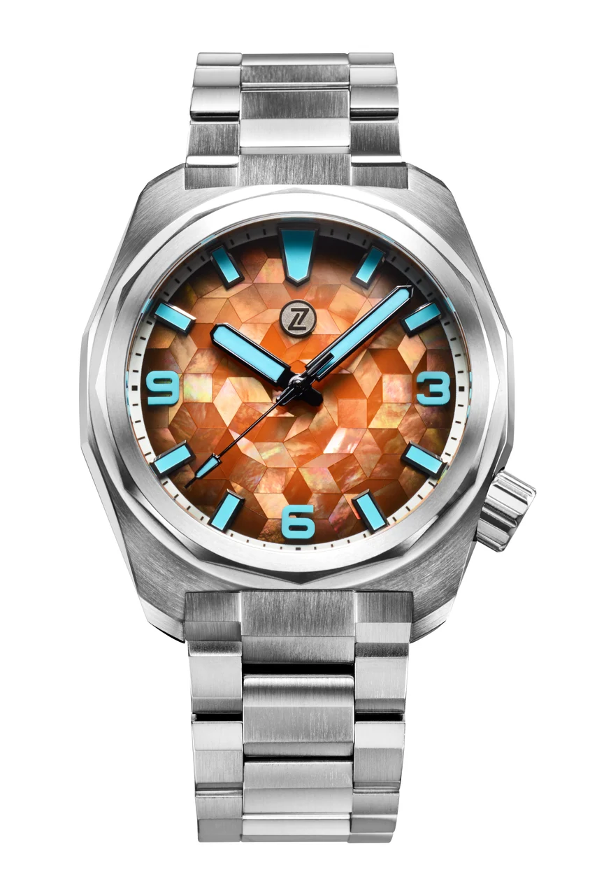 Zelos Hammerhead 43 Field 'Mosaic Ember' 43 mm kol saati