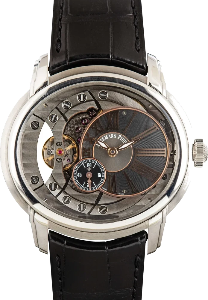 Audemars Piguet Millenary 4101 Skeleton Dial 15350ST.OO.D002CR.01 47 mm kol saati