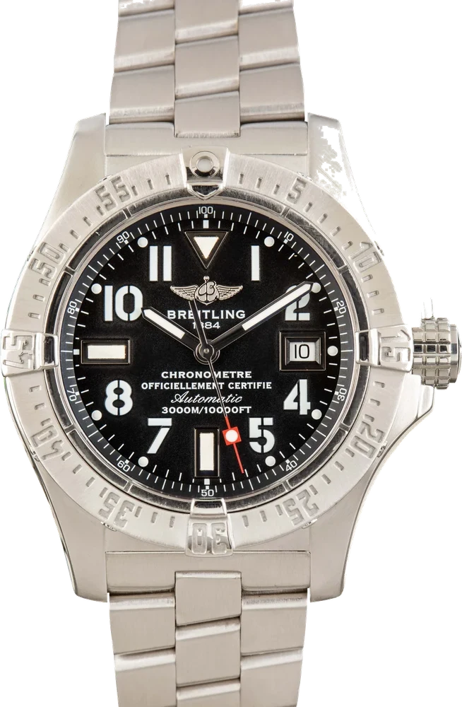Breitling Avenger Seawolf Black Dial A1733010/B906 45.4 mm kol saati