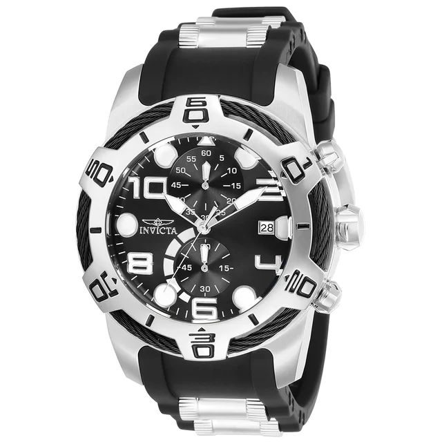Invicta Bolt Tensile Watch - 50mm. Steel, Black (24215) kol saati