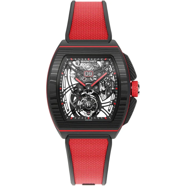 Bianchet Flying Tourbillon Grande Date B 1.618 Carbon Red CBRFTGD4 kol saati