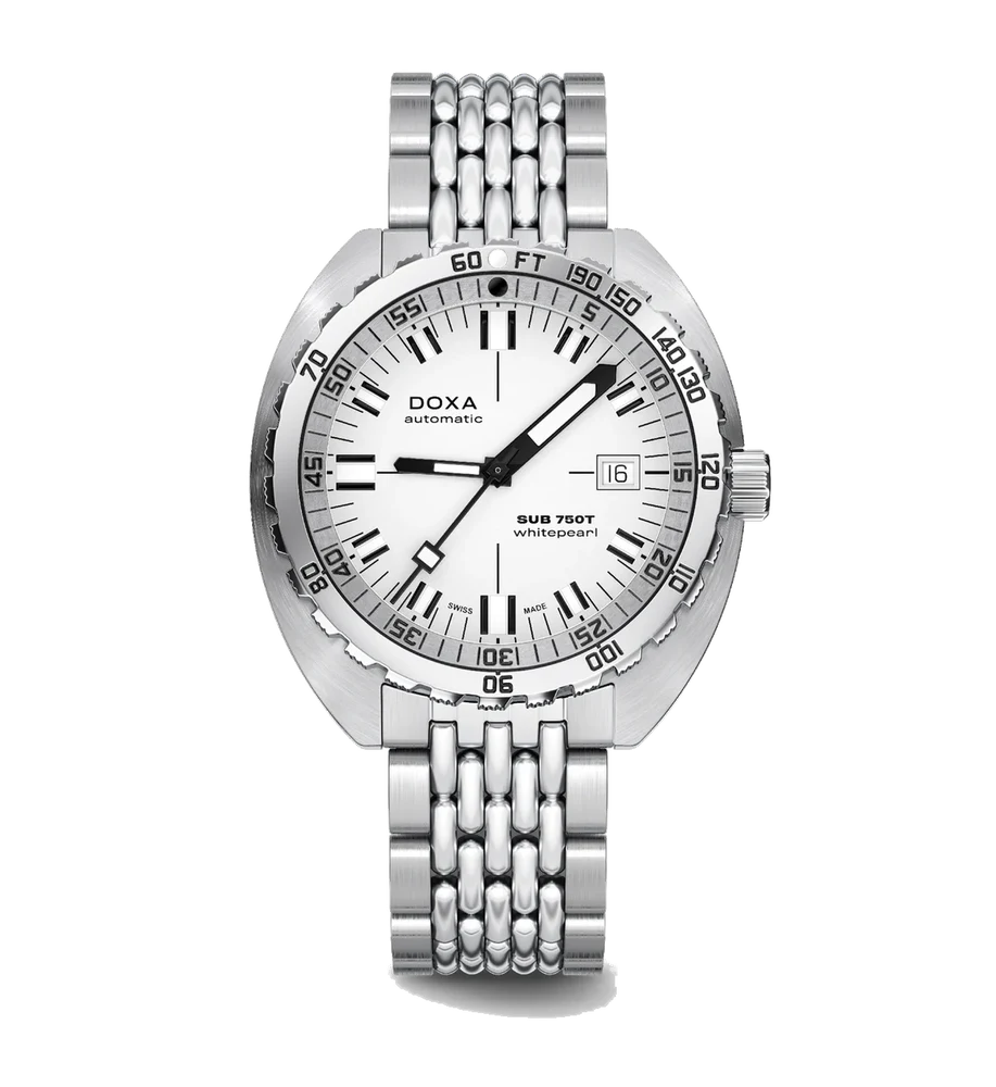 Doxa Whitepearl 825.10.011.10 47 mm kol saati