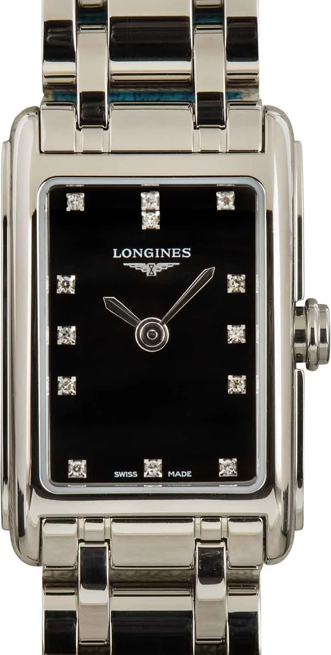 Longines DolceVita Black Diamond Dial L5.258.4.57.6 27 mm kol saati