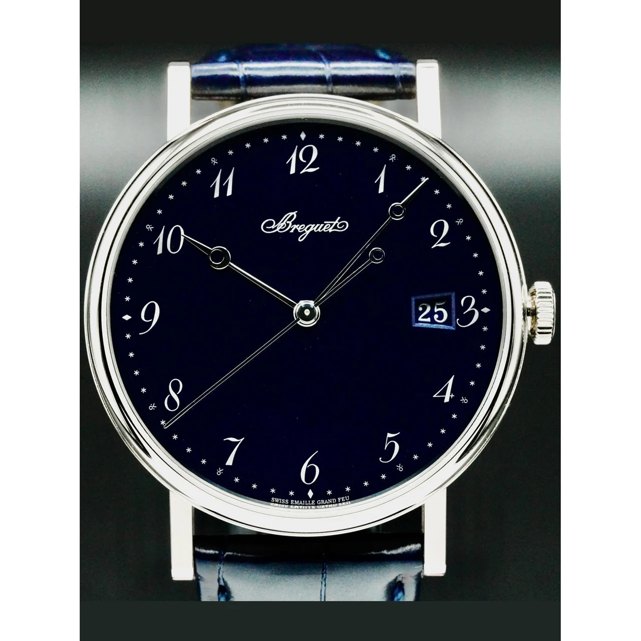 Breguet Classique 5177 Grand Feu Blue Enamel 210000061346 38 mm kol saati