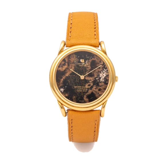 Universal UNIVERSAL, REF. 166.140, GOLDEN SHADOW ULTRA-SLIM, STONE DIAL, YELLOW GOLD kol s
