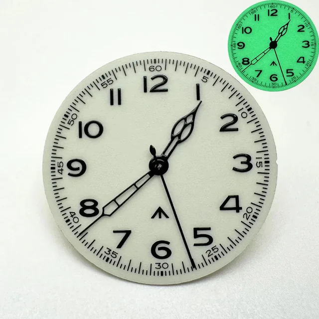 Tandorio Dial With Green Light Suitable for Japanese Movements NH35/NH36A Mechanical Watch