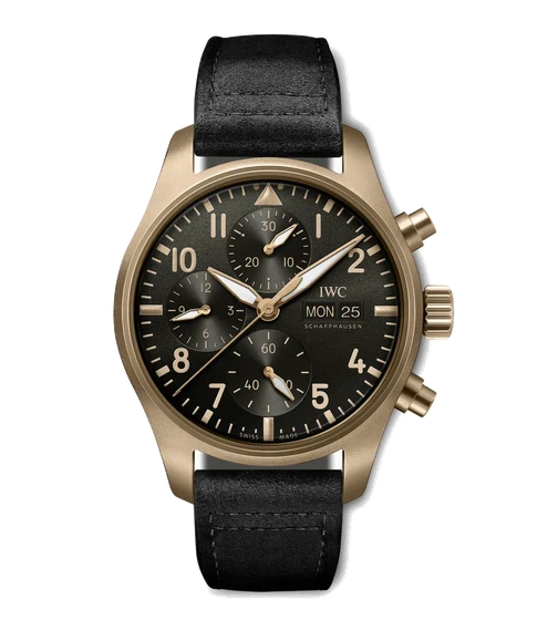 IWC Pilots Watch Chronograph Edition 10 Years Of Mr Porter IW387907 kol saati