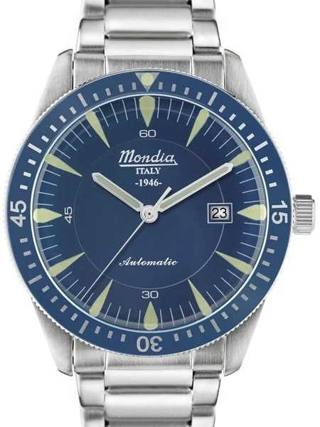 Mondia Automatic Watch with Blue Dial #MI760SS-02BL-BM kol saati