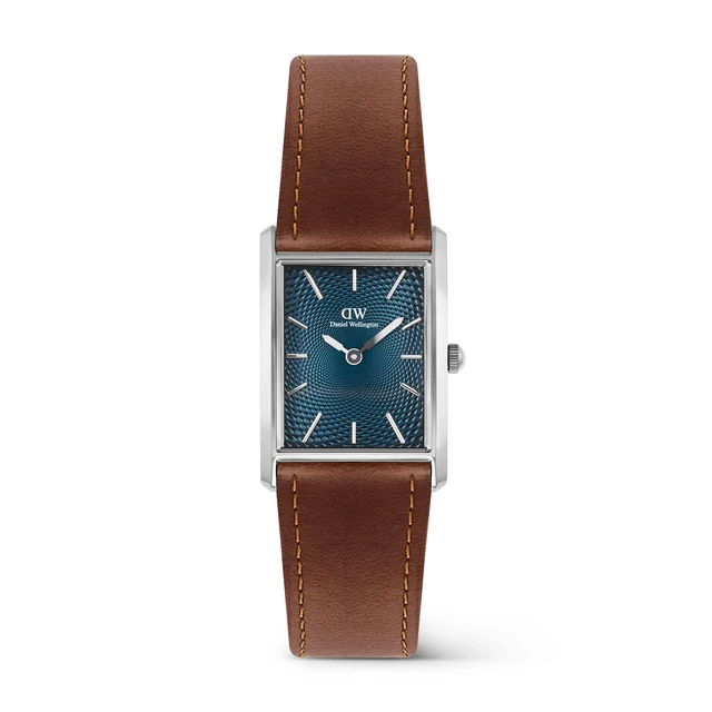 DANIEL WELLINGTON Bound Light Brown Arctic Guilloché Silver DW00100900 kol saati