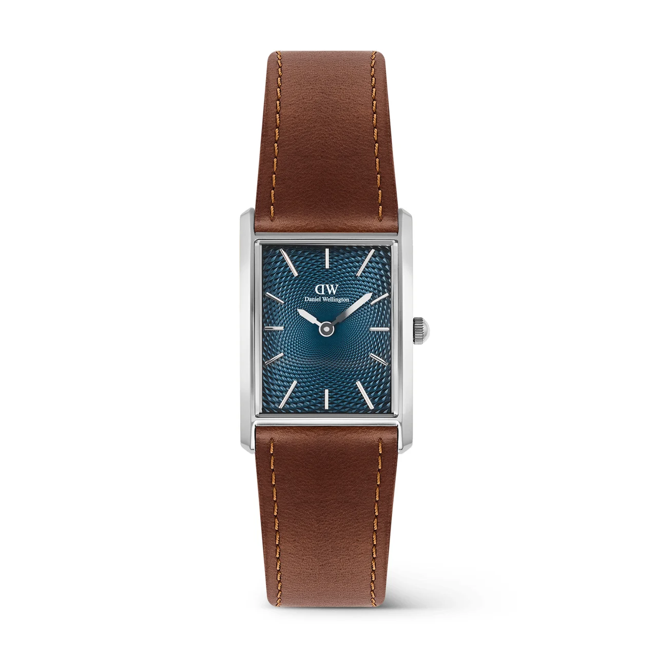 DANIEL WELLINGTON Bound Light Brown Arctic Guilloché Silver DW00100900 kol saati