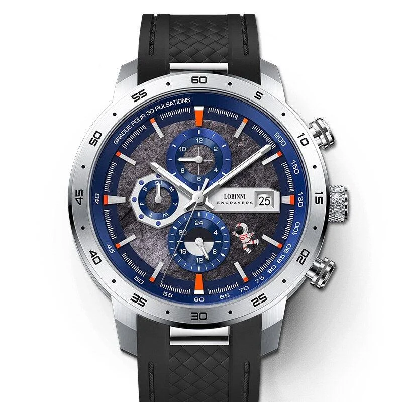 Lobinni Watches 1005004868913458-S-Blue-China 42 mm kol saati