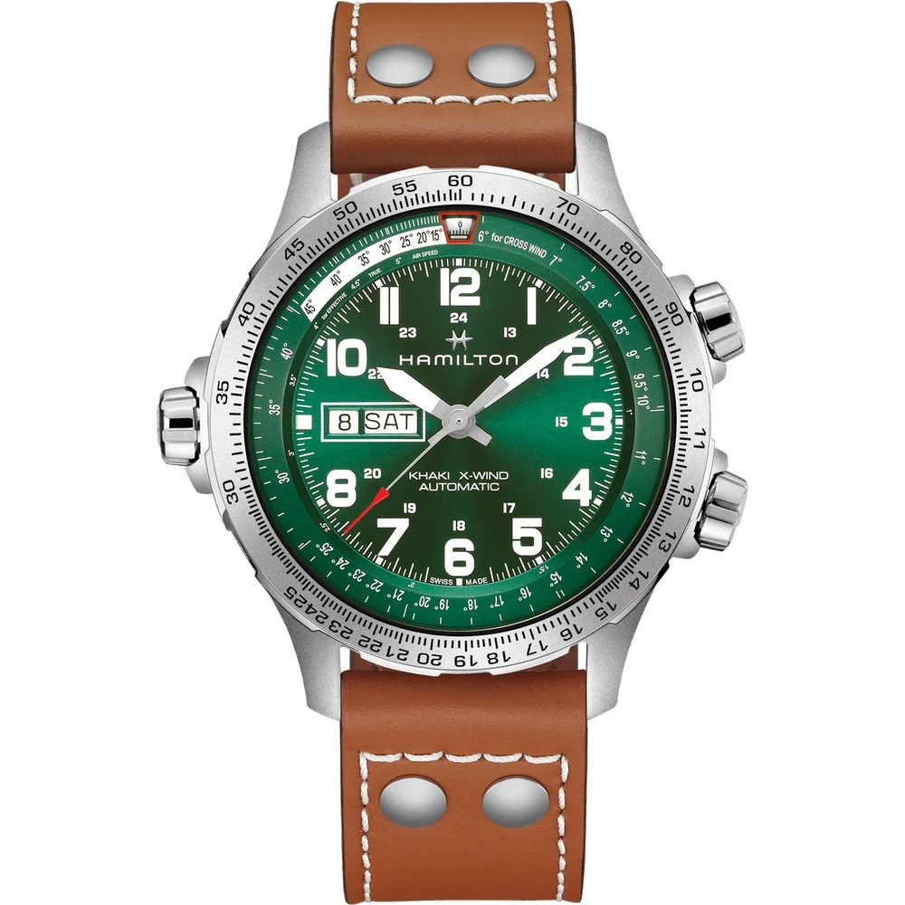 Hamilton Khaki Aviation X-Wind Day Date Auto H77735560 45 mm kol saati