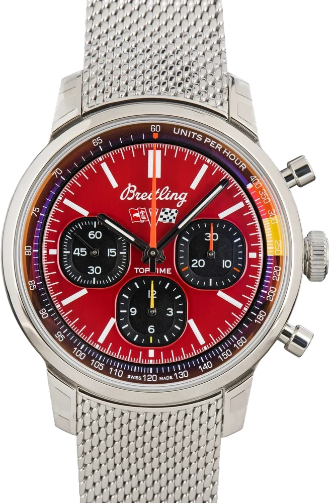Breitling Top Time B01 Chevrolet Corvette Red Dial AB01761A1K1A1 41 mm kol saati