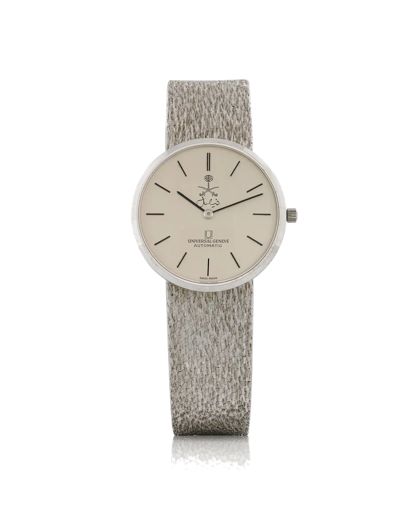 Universal UNIVERSAL, REF. 366010, GOLDEN SHADOW, AUTOMATIC, WHITE GOLD, GIFT FROM KING FAISAL kol saati