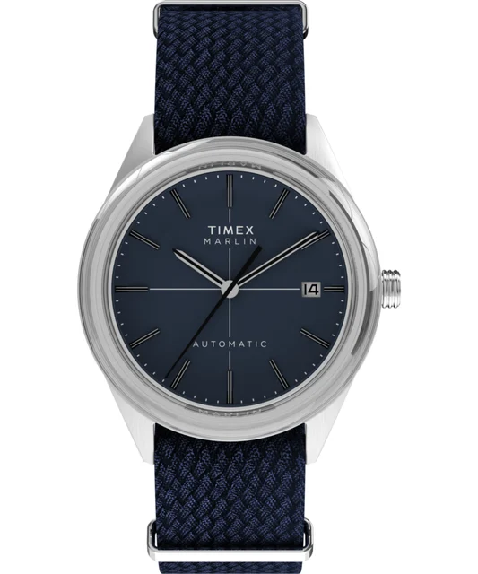 Timex Marlin® Jet Automatic 38mm Fabric Strap Watch TW2Y24500VQ kol saati
