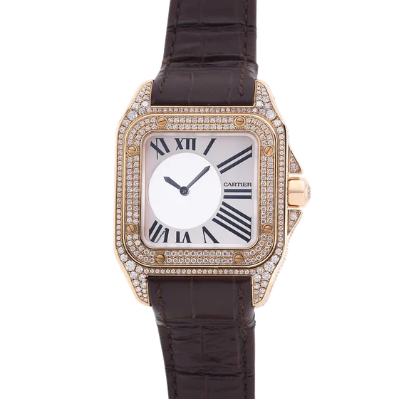 Cartier CARTIER, REF. WM502551, SANTOS 100 MYSTERY, LIMITED 04/10, 18K PINK GOLD kol saati
