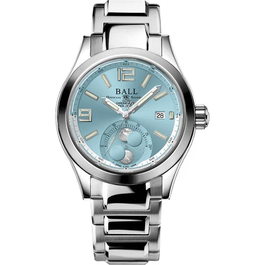 Ball Engineer II Moon Phase Chronometer 41mm Ice Blue Dial on Bracelet NM2282C-S1C-IBE kol
