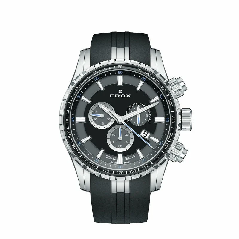 EDOX Chronorally 10226-3CA-NBUN 45 mm kol saati
