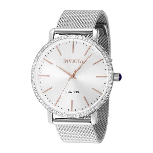 Invicta Elite Diamond 0.32 Carat Diamond Watch - 38mm, Steel (48747) kol saati