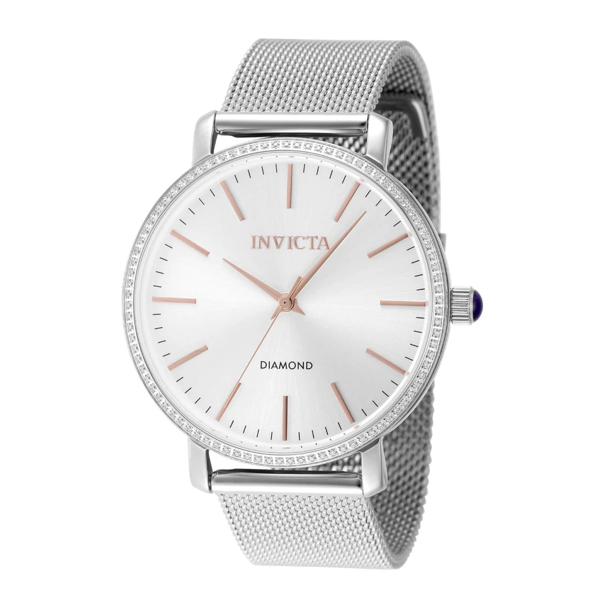 Invicta Elite Diamond 0.32 Carat Diamond Watch - 38mm, Steel (48747) 38 mm kol saati