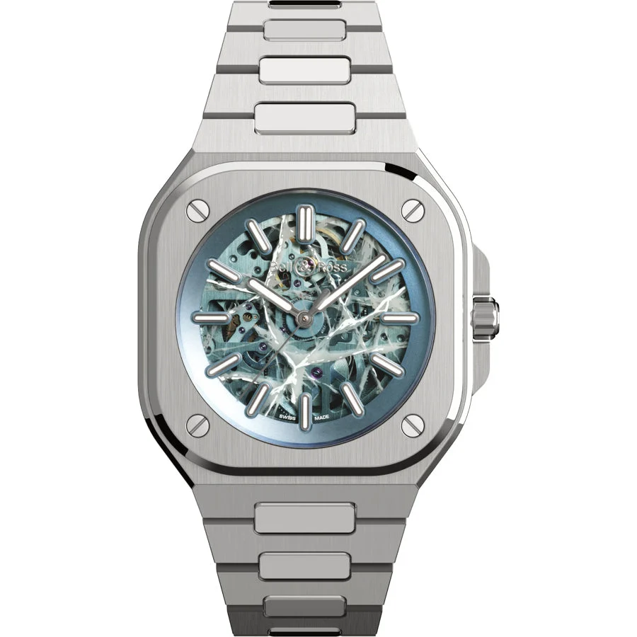 Bell & Ross Skeleton Arctic Blue Limited Edition BR05A-AB-SKST/SST kol saati
