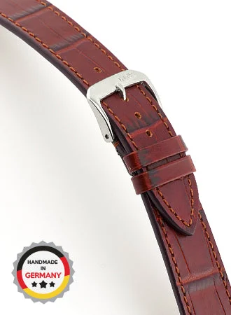 RIOS Grained Leather Baltimore - Burgundy - Alligator Grained 5811/RI kol saati