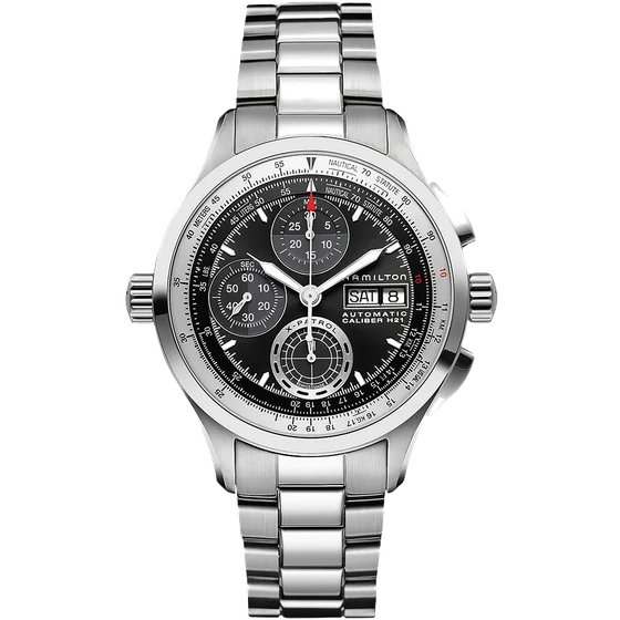 Hamilton Khaki Aviation Khaki X Patrol Auto Chrono H76556131 kol saati