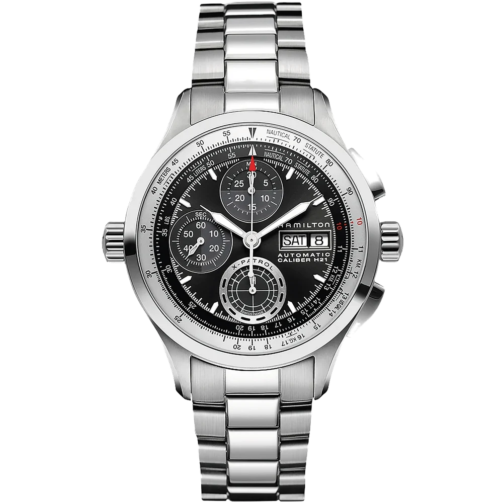 Hamilton Khaki Aviation Khaki X Patrol Auto Chrono H76556131 42 mm kol saati